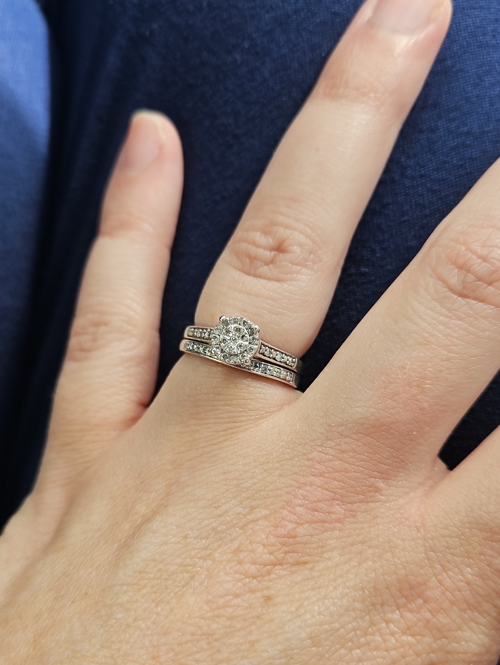 Diamond Engagement Ring Set - Picture 3 of 4